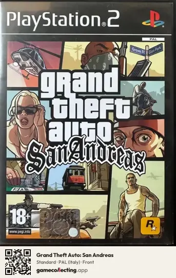 Grand Theft Auto: San Andreas PlayStation 2, Italy box front