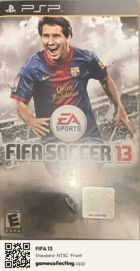 FIFA 13 PlayStation Portable, NTSC box front