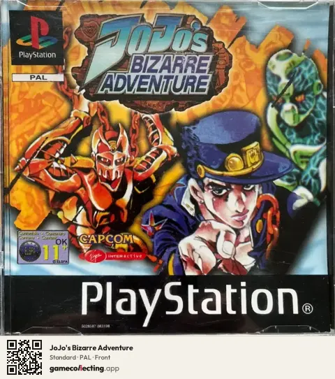 JoJo's Bizarre Adventure PlayStation, PAL box front
