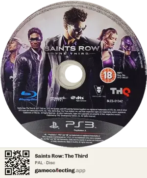 Saints Row: The Third PlayStation 3, PAL disc