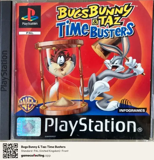 Bugs Bunny & Taz: Time Busters PlayStation, United Kingdom box front