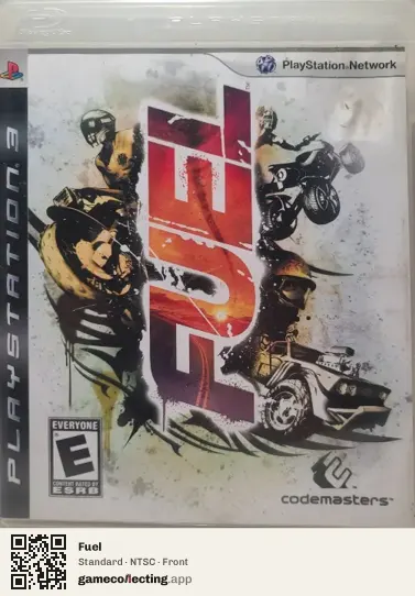 Fuel PlayStation 3, NTSC box front