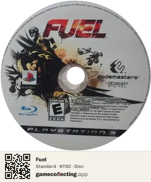 Fuel PlayStation 3, NTSC disc