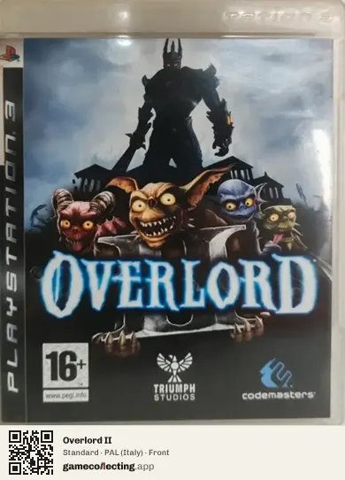 Overlord II PlayStation 3, Italy box front