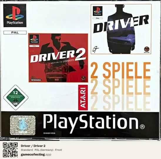 Driver / Driver 2 PlayStation, Germany box front