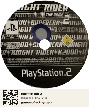 Knight Rider 2 PlayStation 2, PAL disc