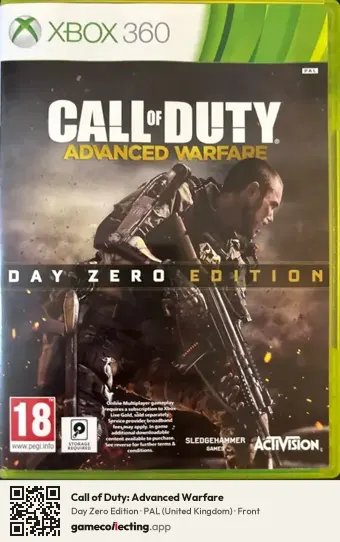 Call of Duty: Advanced Warfare Xbox 360, United Kingdom box front