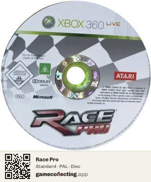 Race Pro Xbox 360, PAL disc
