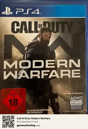 Call of Duty: Modern Warfare PlayStation 4, Germany box front
