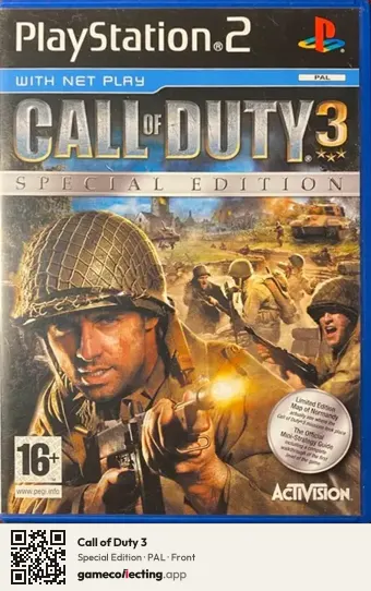 Call of Duty 3 PlayStation 2, PAL box front
