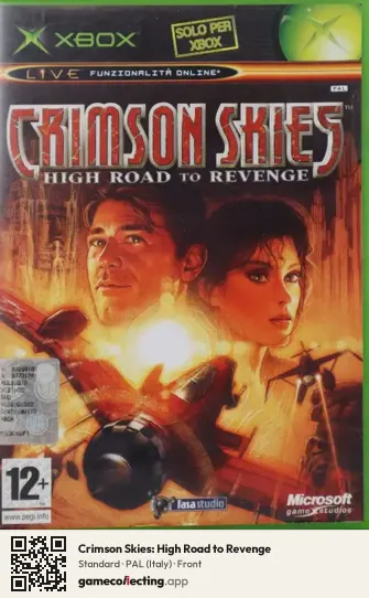 Crimson Skies: High Road to Revenge Xbox, Italy box front