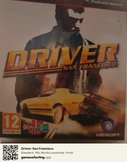 Driver: San Francisco PlayStation 3, Nordic countries box front