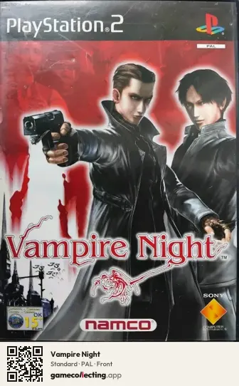 Vampire Night PlayStation 2, PAL box front
