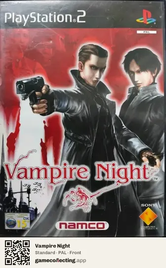 Vampire Night PlayStation 2, PAL box front