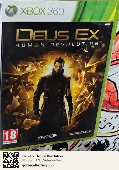 Deus Ex: Human Revolution Xbox 360, Australia box front