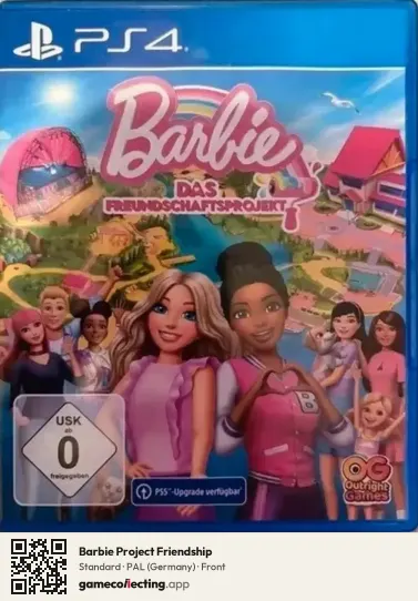 Barbie Project Friendship PlayStation 4, Germany box front