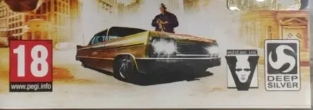 Saints Row 2, the PEGI square on its front