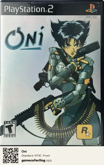 Oni PlayStation 2, NTSC box front