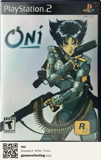 Oni PlayStation 2, NTSC box front