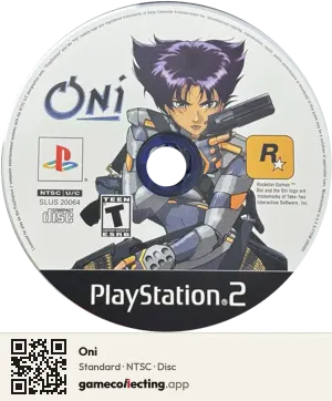 Oni PlayStation 2, NTSC disc
