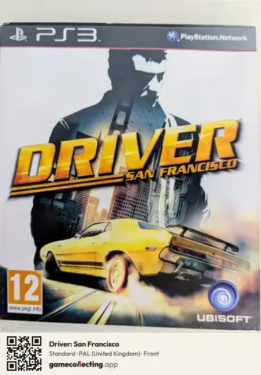 Driver: San Francisco PlayStation 3, United Kingdom box front