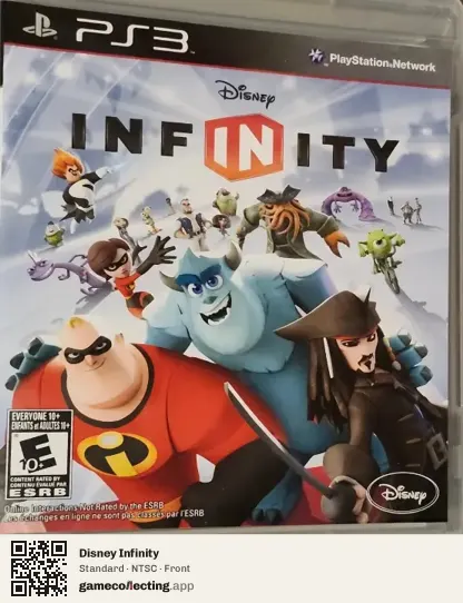 Disney Infinity PlayStation 3, NTSC box front