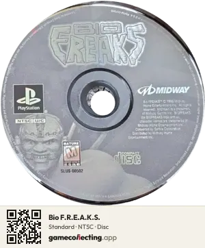 Bio F.R.E.A.K.S. PlayStation, NTSC disc