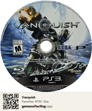 Vanquish PlayStation 3, NTSC disc