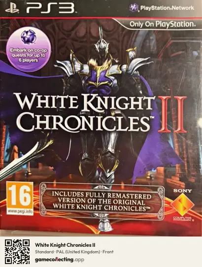 White Knight Chronicles II PlayStation 3, United Kingdom box front
