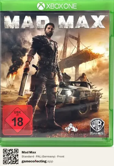 Mad Max Xbox One, Germany box front