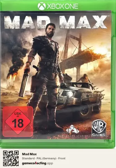 Mad Max Xbox One, Germany box front