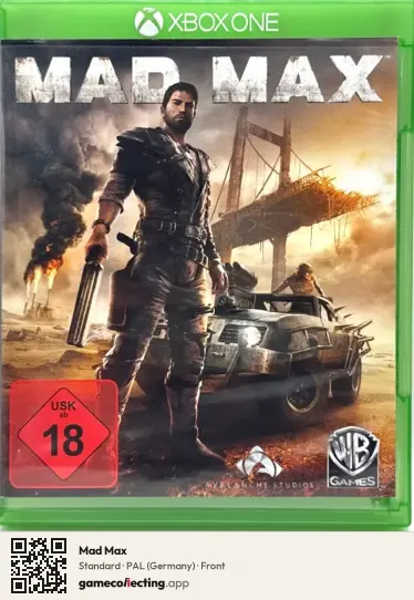 Mad Max Xbox One, Germany box front