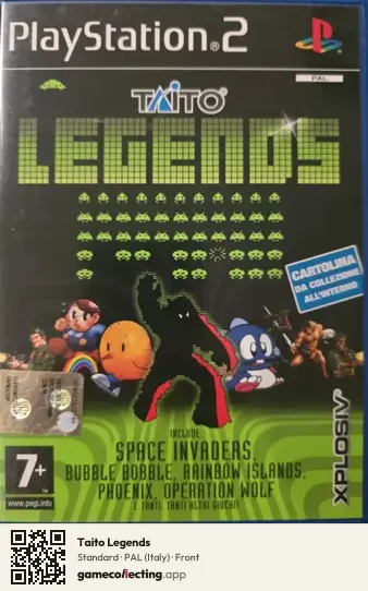 Taito Legends PlayStation 2, Italy box front