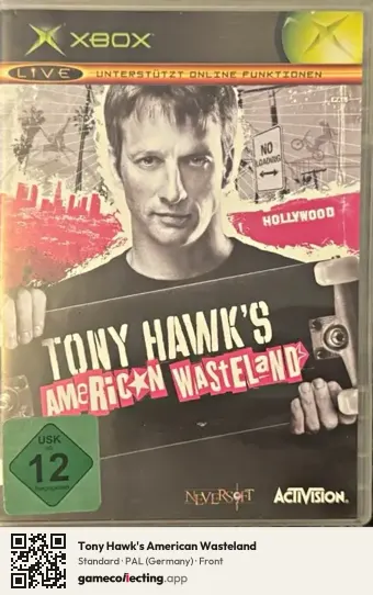 Tony Hawk's American Wasteland Xbox, Germany box front