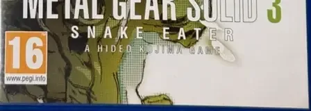 Metal Gear Solid 3: Snake Eater, the PEGI square on its front
