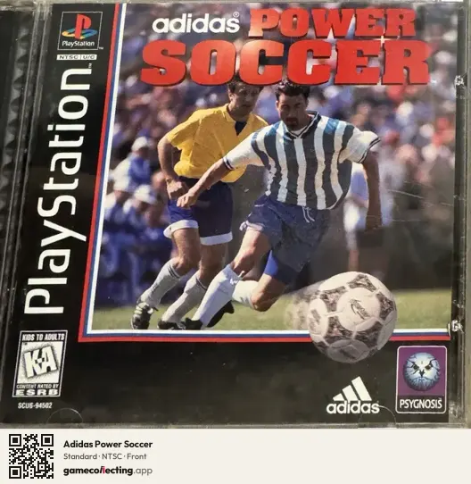 Adidas Power Soccer PlayStation, NTSC box front