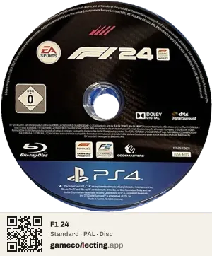 F1 24 PlayStation 4, PAL disc