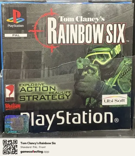 Tom Clancy's Rainbow Six PlayStation, PAL box front