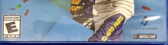 NASCAR Heat 5, the ESRB box on its front