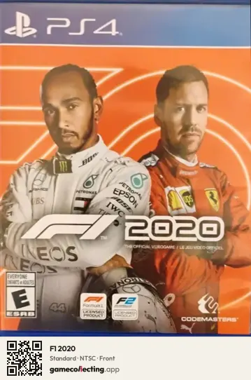 F1 2020 PlayStation 4, NTSC box front