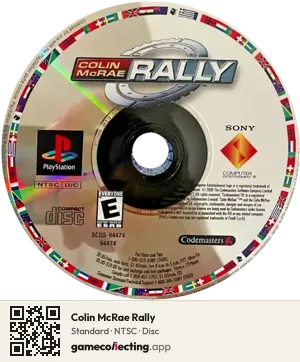 Colin McRae Rally PlayStation, NTSC disc