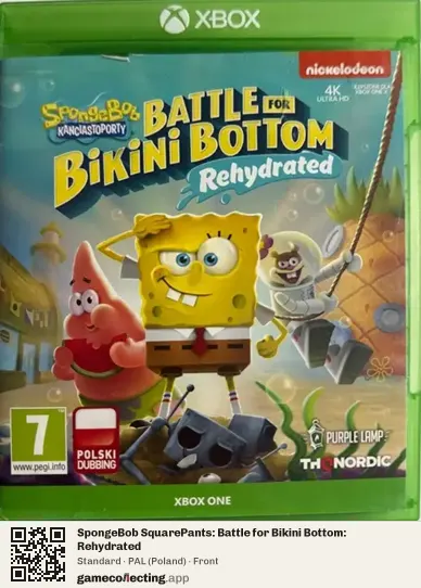 SpongeBob SquarePants: Battle for Bikini Bottom: Rehydrated Xbox One, Poland box front