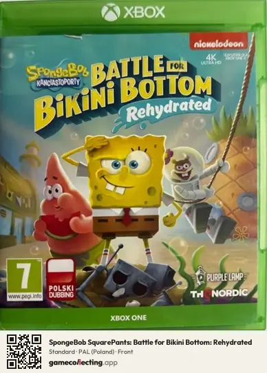SpongeBob SquarePants: Battle for Bikini Bottom: Rehydrated Xbox One, Poland box front