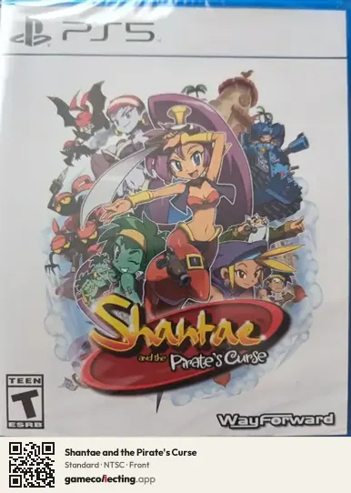 Shantae and the Pirate's Curse PlayStation 5, NTSC box front