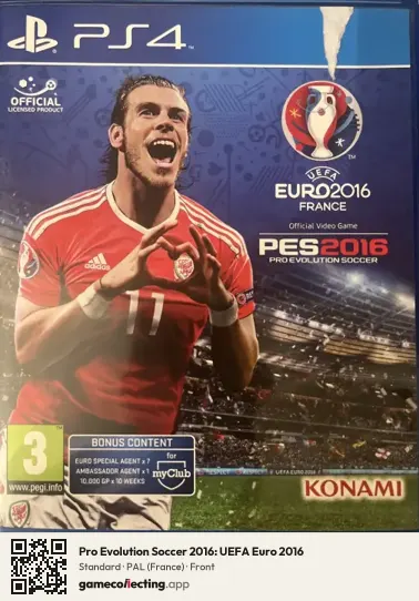 Pro Evolution Soccer 2016: UEFA Euro 2016 PlayStation 4, France box front