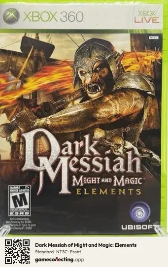 Dark Messiah of Might and Magic: Elements Xbox 360, NTSC box front