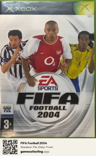 FIFA Football 2004 Xbox, Italy box front