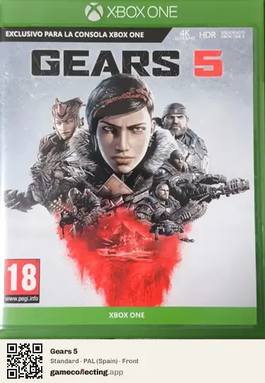 Gears 5 Xbox One, Spain box front