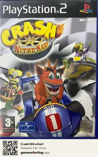 Crash Nitro Kart PlayStation 2, PAL box front