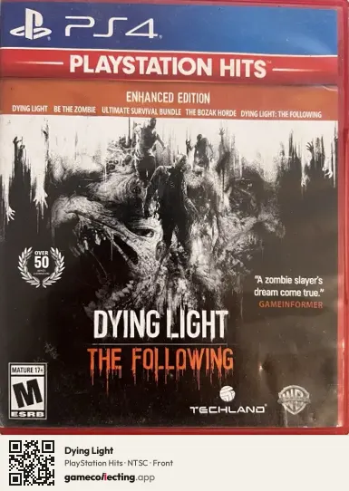 Dying Light PlayStation 4, NTSC box front
